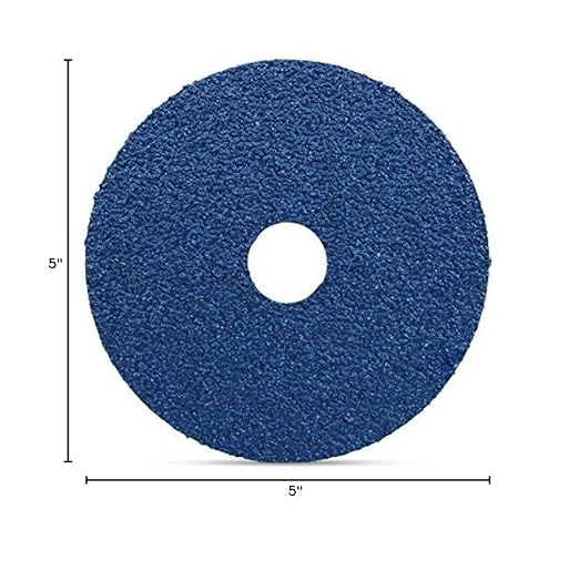 BHA Zirconia Resin Fiber Grinding and Sanding Discs, 5” x 7/8”, 36 Grit - 25 Pack