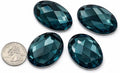 40x30mm Large Flat Back Oval Acrylic Rhinestones Cosplay Costume Gems Plastic by Allstarco
