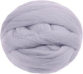 JeogYong Needle Felting Wool, 7.05oz Wool Roving Chunky Wool Yarn, Light Grey by JeogYong