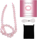 8mm Matte Rose Quartz Bead, 15-Inch Matte Round Loose Stone Beads by THRELE