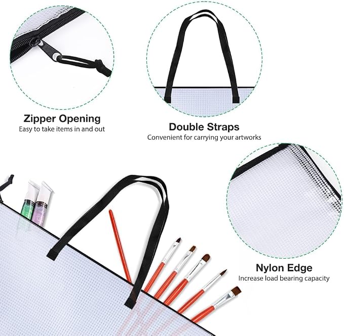 Opret 19x25 inch Art Portfolio Bags, Artwork Storage Case - Image 3