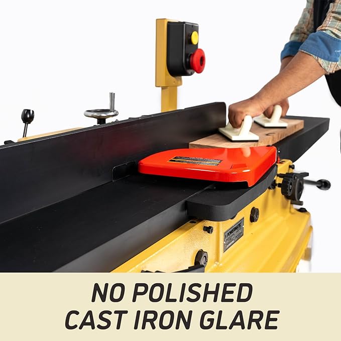 Powermatic ArmorGlide 8-Inch Parallelogram Jointer, Helical Cutterhead, 2 HP, 230V 1Ph (Model PJ-882HHT)