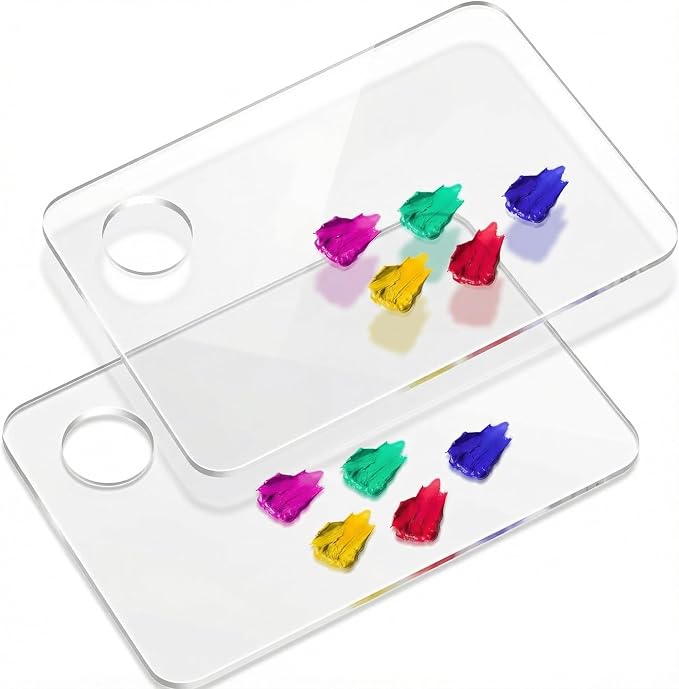 DUGATO Clear Acrylic Paint Palette, 15.7 x 11.8 in | Medium Size Palette by DUGATO