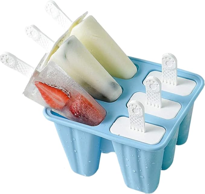 Popsicle Mould，Popsicle Maker Popsicle Molds 6 Pieces Silicone Ice Pop Molds - Image 8