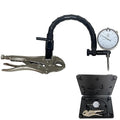 Disc Brake and Rotor/Ball Joint Gage Set, MFQNENLK 0-1"/0.001" Indicator with 360 Deg Flexible Arm & 7 in Locking Pliers, 0.001'' Precision Automotive Dial Indicator Brake Runout Gauge Measuring Tool
