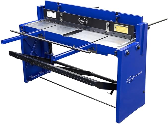 Eastwood 52 Inch Stomp Shear Machine | Industrial Grade Manual Operated Metal Fabrication Stomp Shear Sheet Cutter up to 14 Gauge | Equipped with T10A Tool Steel Ultra Sharp Cutting Blades