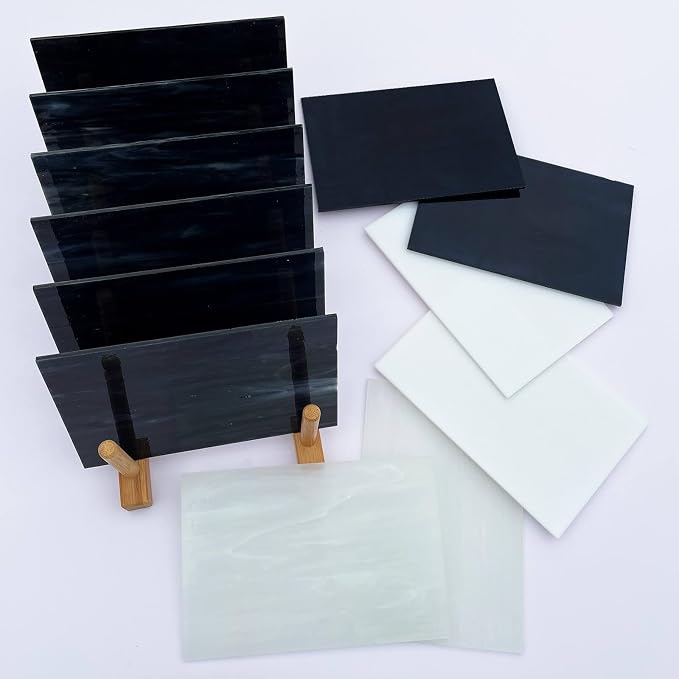 LITMIND 24 Sheets Stained Glass Variety Pack – Black & White Series 6 x 4 Inch - Image 4