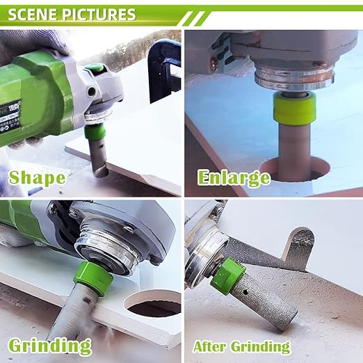 Diamond Core Drill Bits Set - 25/35/50/65/100mm+25F+SDS Tile Hole Saw Kit for Porcelain Ceramic Tile Granite Marble(7PCS)