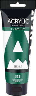 AUREUO Phthalocyanine Green Acrylic Paint, 4 Fl Oz / 120ml Single Tube by AUREUO