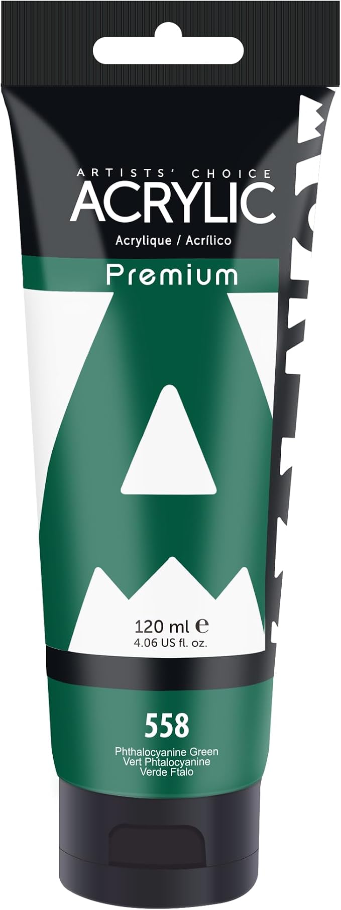 AUREUO Phthalocyanine Green Acrylic Paint, 4 Fl Oz / 120ml Single Tube by AUREUO