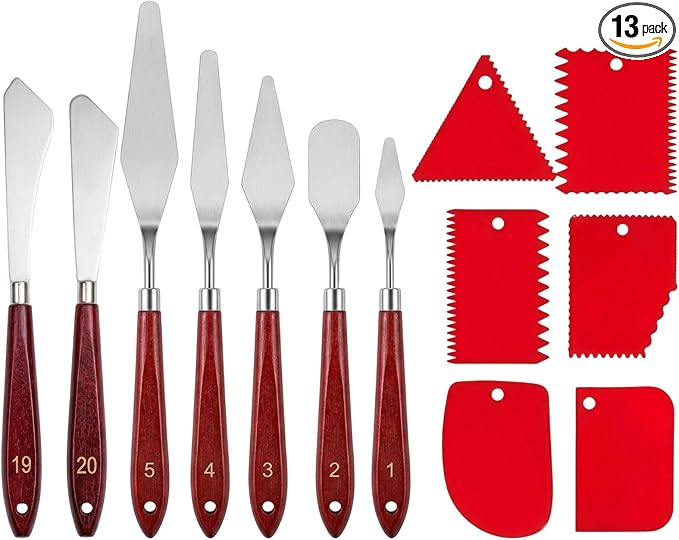 13PCS Palette Knife Set, Painting Spatula Collection by Unknown