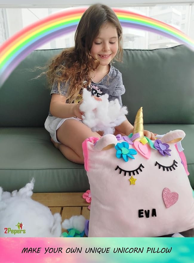 Make Your Own Unicorn Pillow Kit Arts and Crafts - Image 2