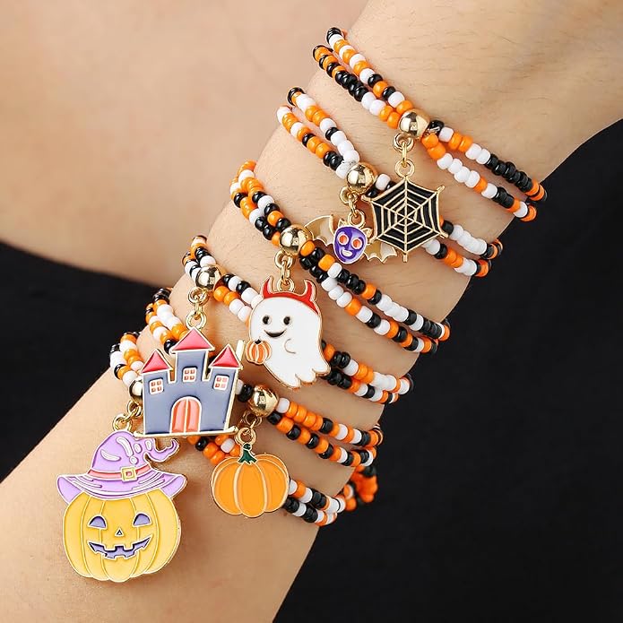 Heishi Surfer Clay Bead Bracelets Set - Image 2