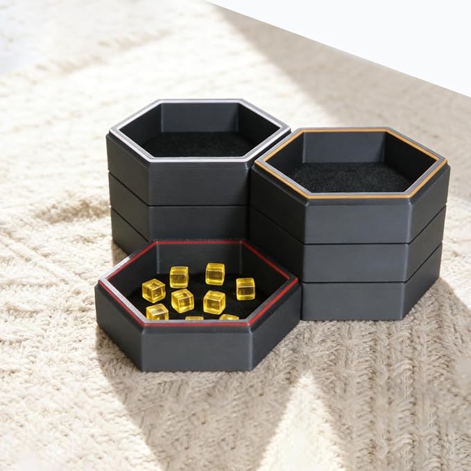 Magnetic Board Game Storage Trays, Hexagonal Modular Organizer, Flexibility - Image 8