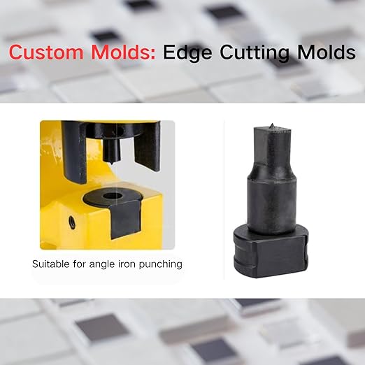 8-Piece Hydraulic Oval Hole Punch Die Set - Compatible with CH-70 Machine, Heavy Duty Metal Punching Dies for Steel Sheet, Copper Plate, Aluminum Plate (8-Piece Oval Hole Punch Die Set)