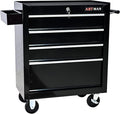 4-Drawer Rolling Toolbox Cabinet, Large Capacity Metal Toolbox with Wheels and Key Lock, Rolling Toolbox Organizer Toolbox, Heavy-Duty Industrial Service cart Storage Organizer