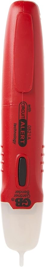 Gardner Bender GVD-3504 Circuit Alert Non-Contact Voltage Tester, Indicates AC Voltage 50-600V, Patented, CUL, ETL Listed , Red