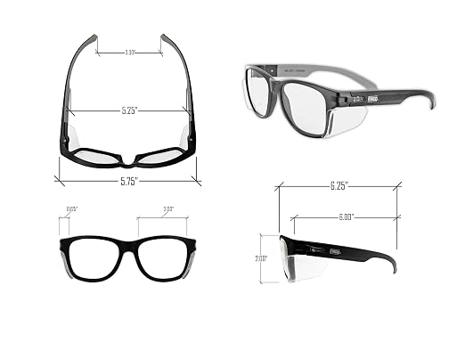 MAGID Y50 Safety Glasses for Construction | Black Frame — 6 Pairs, ANSI Z87.1+ - Image 7