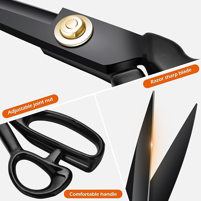Fabric Scissors Professional, Tailor Sharp Sewing Shears - Image 3