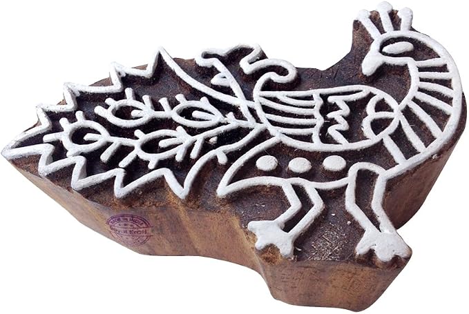 Royal Kraft Wooden Stamps DIY Fabric, Henna Printing Blocks THDtag052 by RoyalKraft