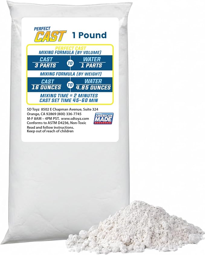 Perfect Cast Mold Casting Powder, Fast-Curing, Water-Based Material by PerfectCraft