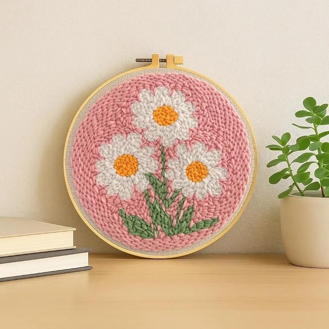 TCDZMYGS Flower Punch Needle Kits, Daisy Punch Needle Kits - Image 5