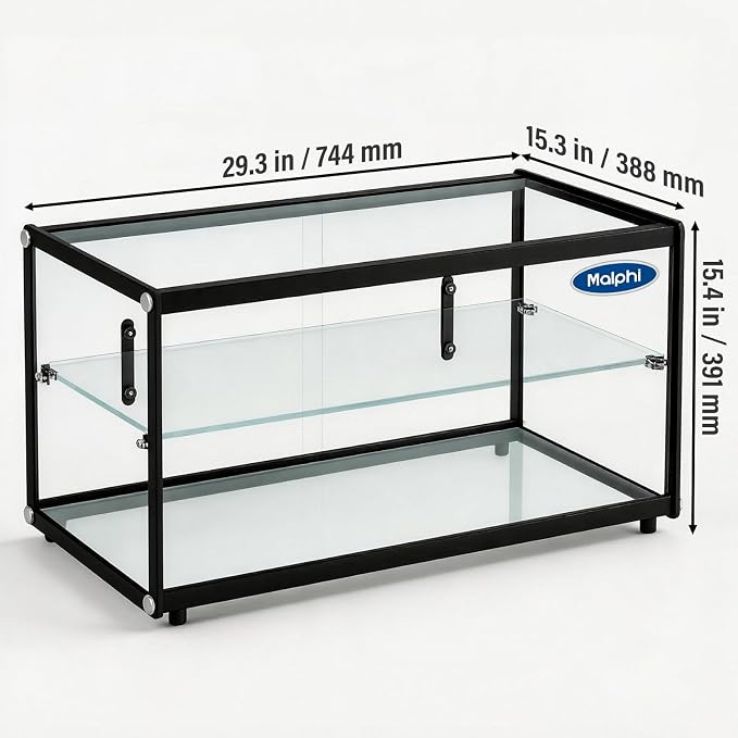 Malphi 29in. Tiered Pastry Bakery Display Case - Image 2