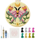 INFUNLY Pink Moths Punch Needle Kits by INFUNLY