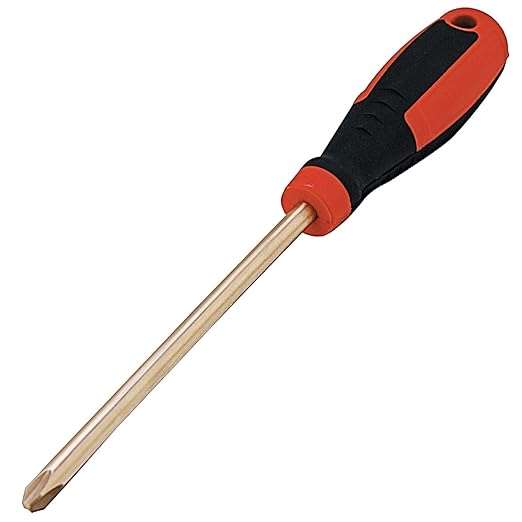 C.S. Unitec Screwdriver Phillips Head Non-Sparking, Non-Magnetic, Corrosion Resistant Type 3 (5mm) x 6"" Round Shank TUV Certified EX803-3B"