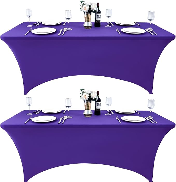 2-Pack 6ft Spandex Table Covers by Unknown