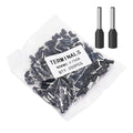 Fidioto 20AWG Wire Ferrules, 250pcs Black AWG20 Insulated Ferrule Crimp Pin Terminal Kit for Electric, Industrial, Chemical Industry, Power Control System, etc.