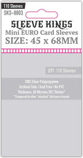Sleeve Kings Mini Euro Card Sleeves 45 x 68 mm – 110 Pack, Extra Clear 60 by SleeveKings