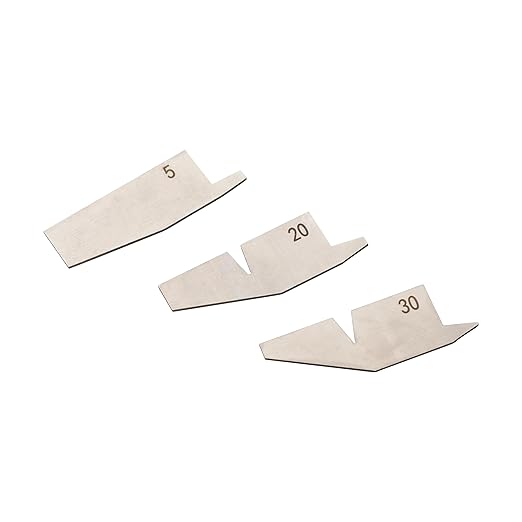 HFS (R) 18 Piece Angle Gauge Set with Pouch - Premium Stainless Steel