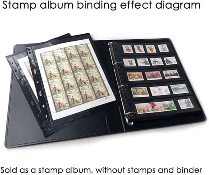 Stamp Collection Book – 10 Sheets Stamp Album Pages - Image 5