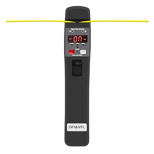 TMOFI-401 Live Fiber Optical Identifier with Visual Fault Locator for 0.25mm 0.9mm 3.0mm Fiber, No Need to Replace Clamp Block