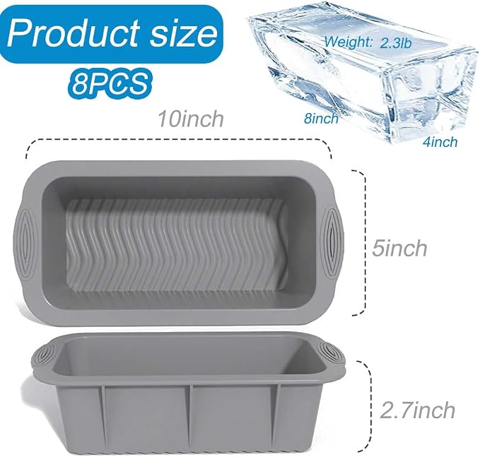 Large Ice Block Mold for Ice Bath Tub, Total 14.4 Lb Ice Block, Reusable Ice - Image 4