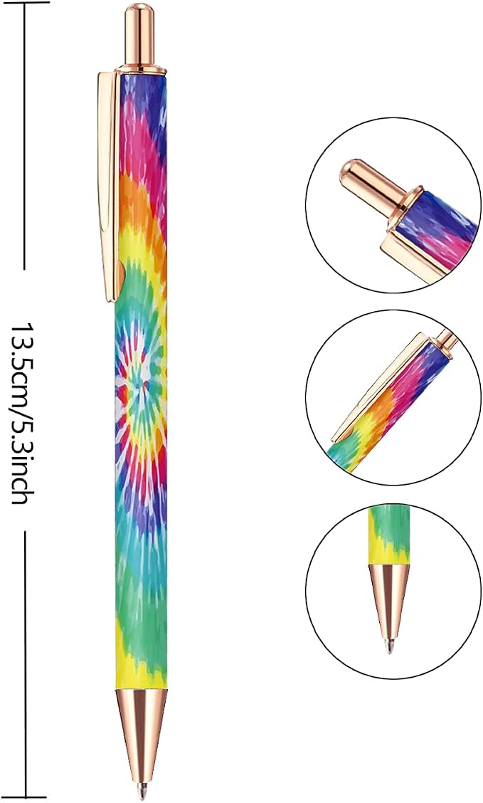 Ballpoint Pen 3Pcs Click Black Ink Metal Retractable 1.0 mm Medium Ballpoint - Image 3