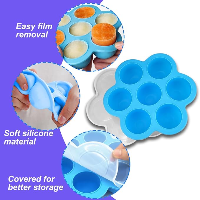 3 Pack Silicone Egg Bite Mold for Air Fryer Silicone Molds - Image 3