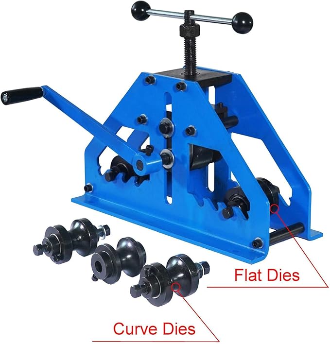 KF5013 Tube Roller bender Pipe Rolling Machine With 6 Dies For Both Round And Square Tubes