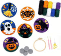 Halloween Punch Needl Kit for Adults Beginners, Easy Embroidery Punch Coaster by PunchBloom