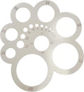 Round Leather Cutting Tool Corner Cutter Circle Drawing Template | Stainless by UPTTHOW