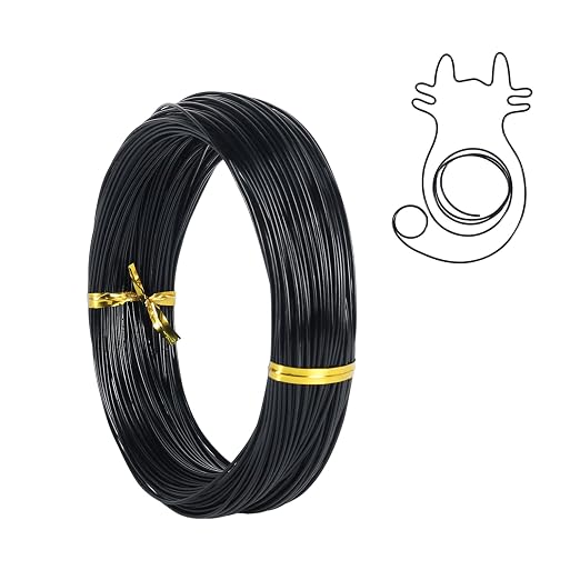 18 Gauge Aluminum Craft Wire, 165 Feet 1mm Bendable Metal Wire by TennWell