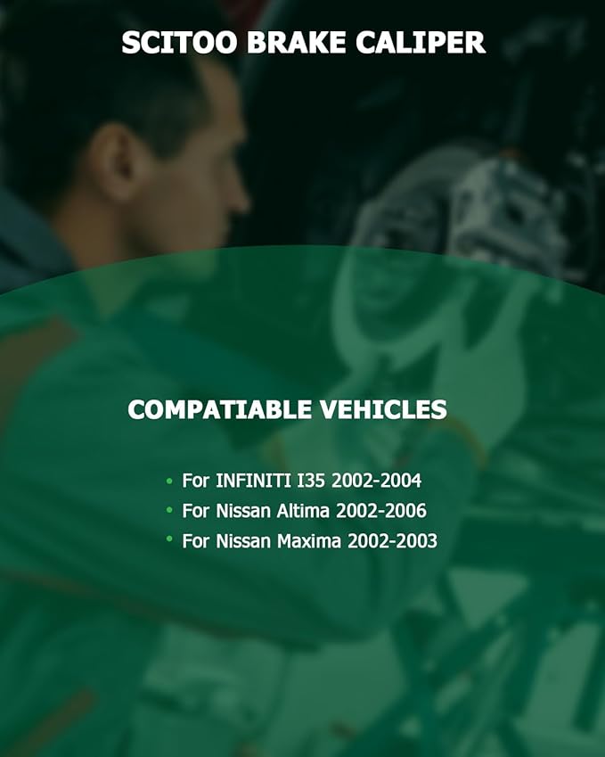 SCITOO Front Brake Caliper With Bracket 19B2690, 19B2691 Compatible For INFINITI I35 2002-2004, For Nissan Altima 2002-2006, For Nissan Maxima 2002-2003