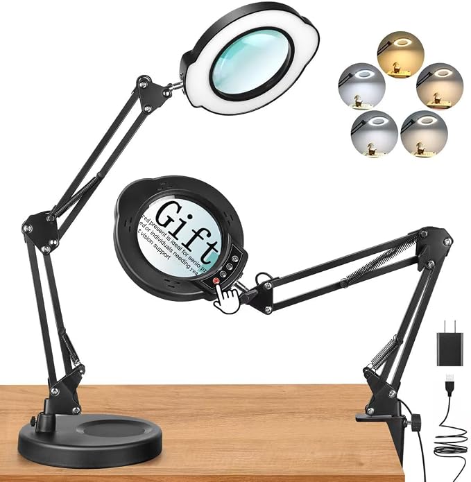 Upgrade 12X Magnifying Glass by Yondlax