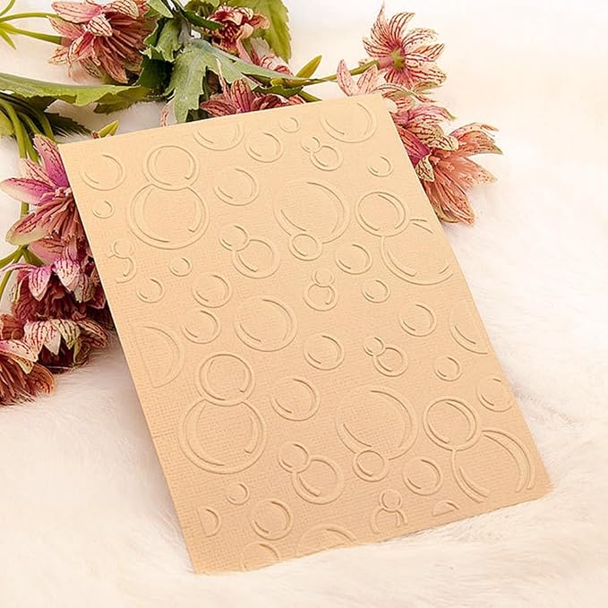 3D Plastic Embossing Folder Template Bubbles Texture A6 Size - Image 8