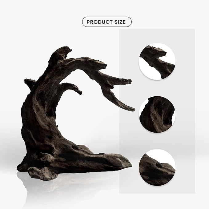 FZONE Driftwood for Aquarium Resin Model pH Neutral Aquarium Rocks for - Image 3