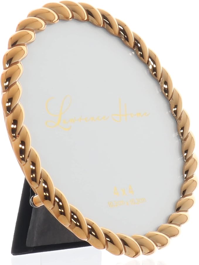 Lawrence Frames Metal Frame, Rope Design, 4x4 Round - Image 3