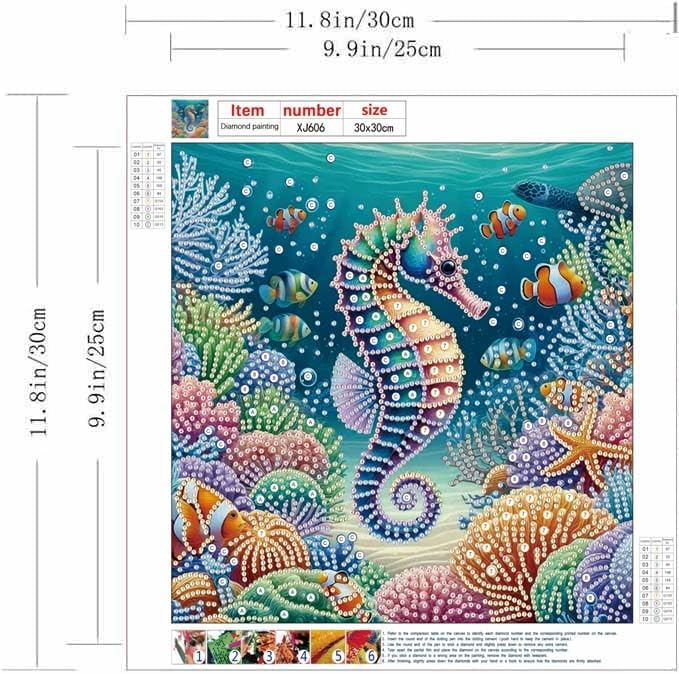 6 Pack Sea Turtle Special Shape Diamond Art Kits - Image 5