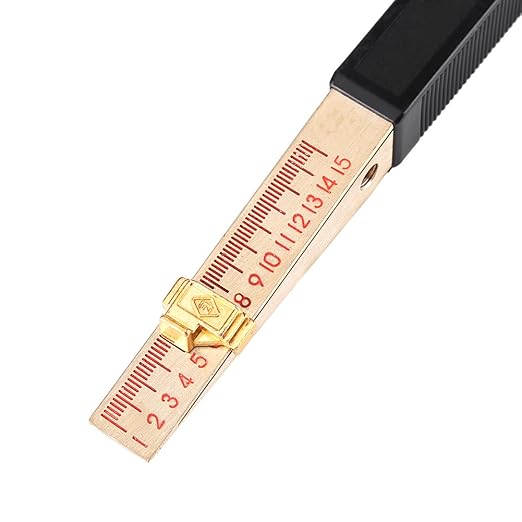 Feeler Gauge Metric Portable,Wedge-Shaped 1-15mm for House Engineering Inspection Flatness Measuring Tool,1Pcs(0.2mm)