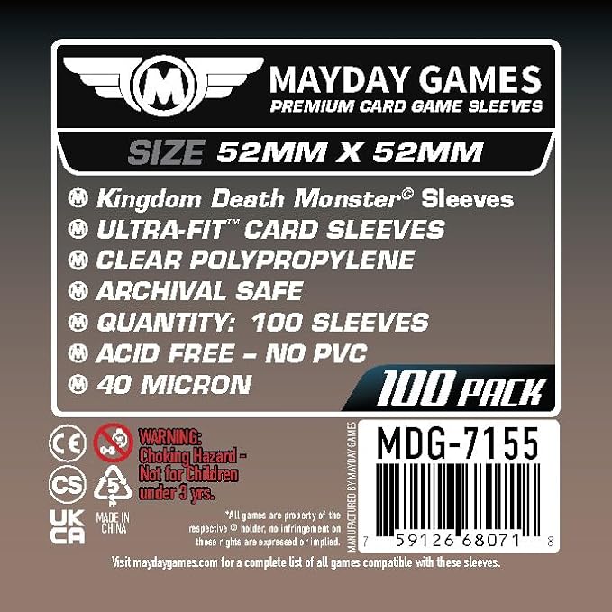 Mayday Games Kingdom Death Gambler's Chest -Standard Compatible Card Sleeve - Image 4